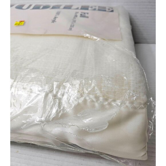 Vintage Jubilee Ivory Full Size 76 x 90 Thermal Blanket Year Round Comfort USA - Picture 5 of 10